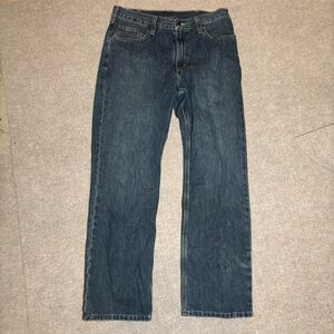 Carhartt Denim Jeans Men’s 34x29 Dark Wash Workwear Straight Leg
